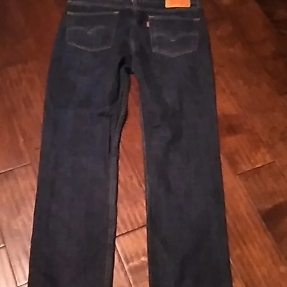 Levi's 501‎ Straight Leg Dark Wash Denim Jeans Classic Fit Size 33x32
